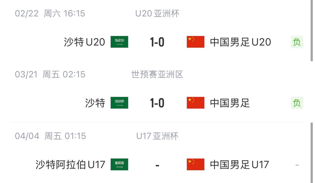 國字號(hào)三遇沙特！國少U17亞洲杯首戰(zhàn)對(duì)陣沙特，此前國足&國青均負(fù)